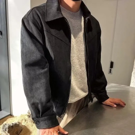 Men's Retro Suede Coat 