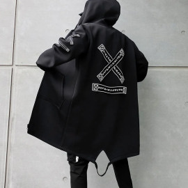 Men's Windbreaker Long Over Coat