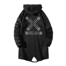 Men's Windbreaker Long Over Coat 