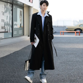 Men's Double Breasted Trench Coat 