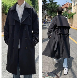 Korean Style Loose Coat For Men's