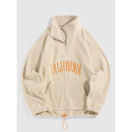 Men's Fluffy Fleece Embroidered Hoodies