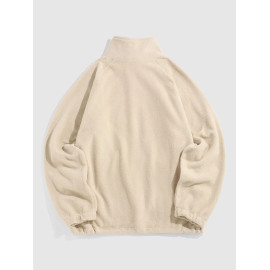 Men's Fluffy Fleece Embroidered Hoodies