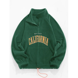 Men's Fluffy Fleece Embroidered Hoodies