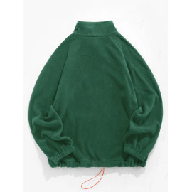 Men's Fluffy Fleece Embroidered Hoodies