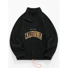 Men's Fluffy Fleece Embroidered Hoodies