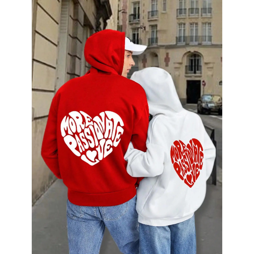 More Passionate Love Hoodie For Men's