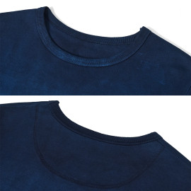 Men's Indigo Combed Cotton Sweatshirt 