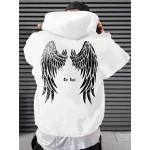 Men's Angel's Wings Printing Hoodie 