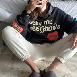 Oversized Foam Printed Hoodies For Men's