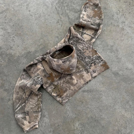 Camouflage Retro Hoodie For Men's