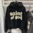 Vintage Foaming Printing Hoodie For Men's
