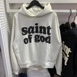 Vintage Foaming Printing Hoodie For Men's
