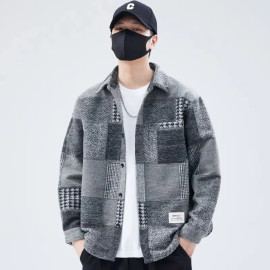 Loose Shirt Lapel Jacket For Men's