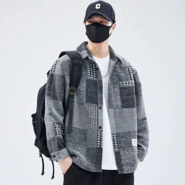 Loose Shirt Lapel Jacket For Men's