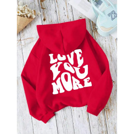 Love You More Hoodie For Men's
