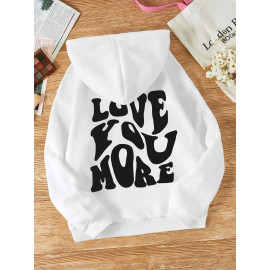 Love You More Hoodie For Men's 