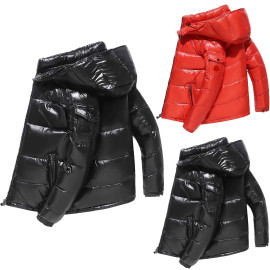 Quilted Shiny Padded Jackets For Men's 