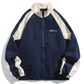 High Street Patchwork Coat For Men's 