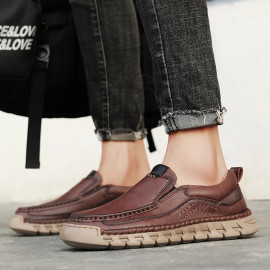Men's Handmade Split leather Shoes 