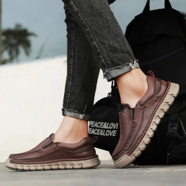 Men's Handmade Split leather Shoes 