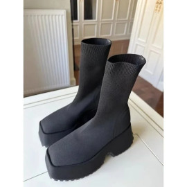 Woman's Hided Wedge Sock Shoes