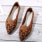 Woman's Leopard Printed Toe Mesh Shoes 