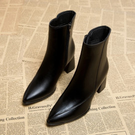 New British Style Toe Thin Shoes For Woman's