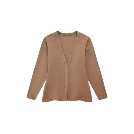 Women's Front Hook Fitted Knit Coat
