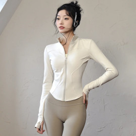 Women's Zip Fitness Long Sleeve Sports Jacket