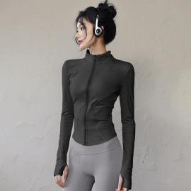 Women's Zip Fitness Long Sleeve Sports Jacket