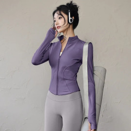 Women's Zip Fitness Long Sleeve Sports Jacket