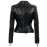 Women's Steampunk Rock Rivet Leather Jacket