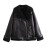 Women's Casual Loose Versatile Leather Jacket 
