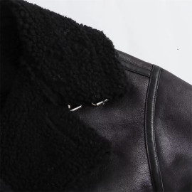 Women's Casual Loose Versatile Leather Jacket 