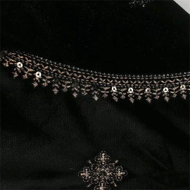 Women's Embroidered Velvet Coat 