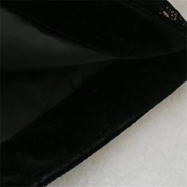 Women's Embroidered Velvet Coat 