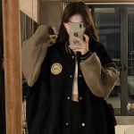 Lazy Style Baseball Jacket for Women's 