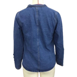 Vintage Button Denim Jacket for Women's 