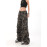 Camouflage Loose Wide Leg Jeans For Women's