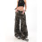 Camouflage Loose Wide Leg Jeans For Women's