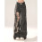 Ripped Hip-Hop Style Black Jeans For Women's