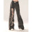 Ripped Hip-Hop Style Black Jeans For Women's