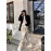 Retro Leopard Printed Wide Leg Jeans For Women's