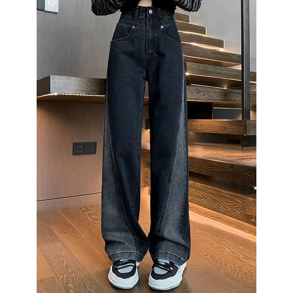 Woman Lady American High Waist Jeans