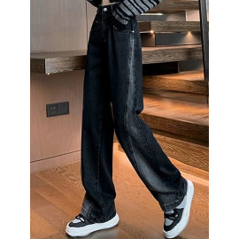Woman Lady American High Waist Jeans