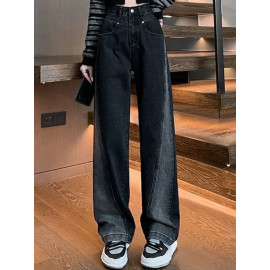 Woman Lady American High Waist Jeans