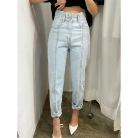 REALEFT Casual Denim Women's Jeans