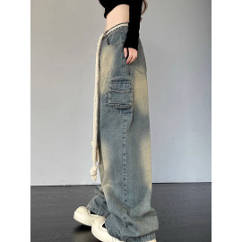 Women's Wide Leg Streetwear Baggy Jeans 