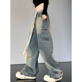 Women's Wide Leg Streetwear Baggy Jeans 